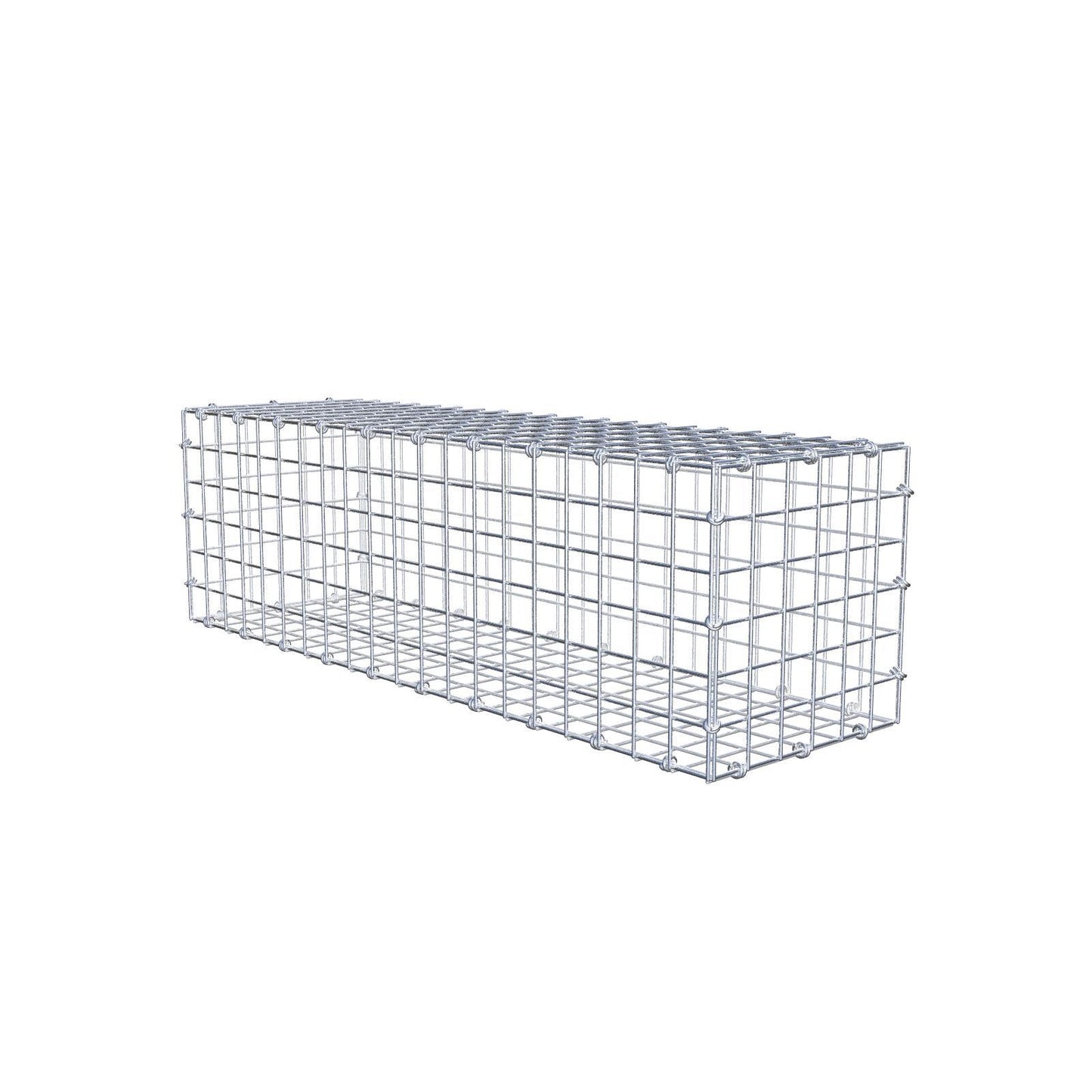 Gabion 100 cm x 30 cm x 30 cm (L x H x D), maskstorlek 5 x 5 cm, spiralring