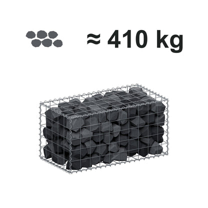 Gabião 100 cm x 50 cm x 50 cm (C x A x P), malhagem 10 cm x 10 cm, espiral