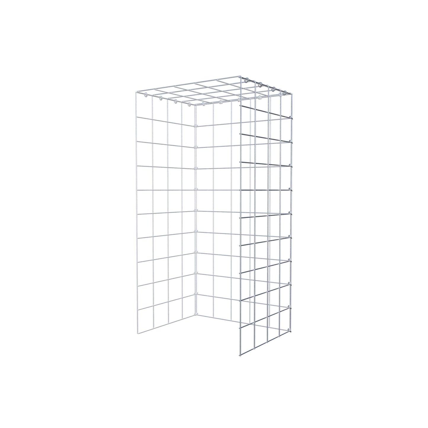 Anbaugabione Typ 4 100 cm x 40 cm x 50 cm (L x H x T), Maschenweite 10 cm x 10 cm, C-Ring