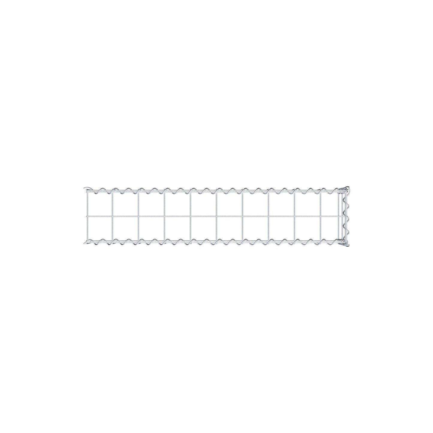 Gabião tipo 4 100 cm x 20 cm x 20 cm (C x A x P), malhagem 10 cm x 10 cm, espiral