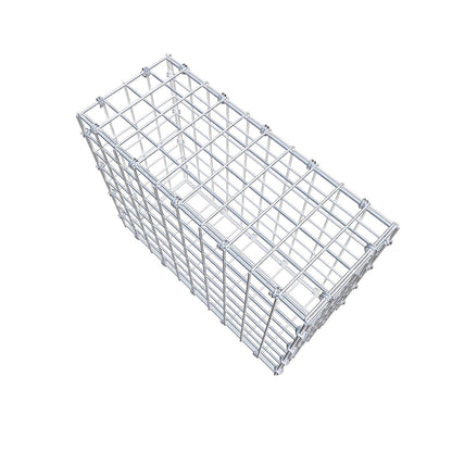 Schanskorf 50 cm x 40 cm x 20 cm (L x H x D), maaswijdte 5 x 5 cm, spiraalring