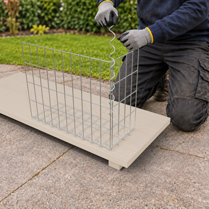 Gabion 50 cm x 40 cm x 20 cm (L x H x D), maskstorlek 5 cm x 10 cm, spiral
