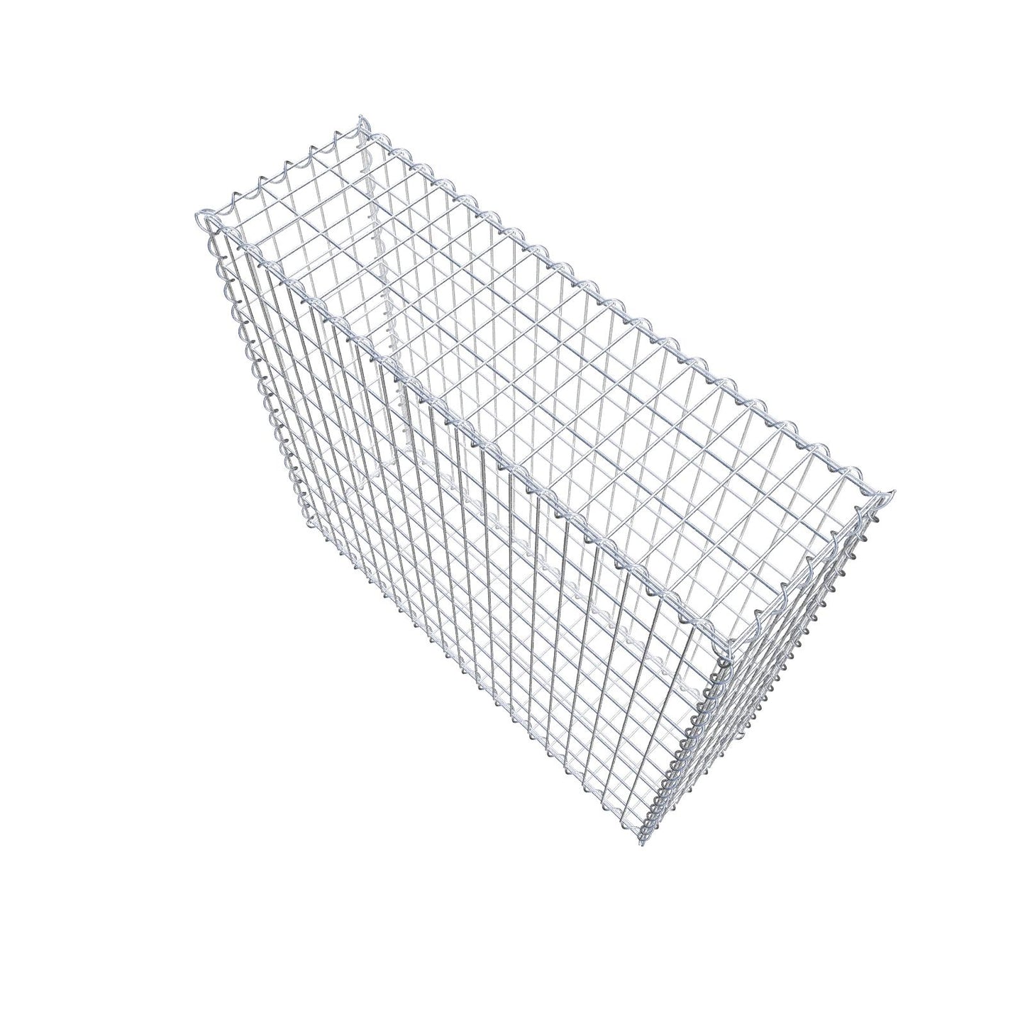 Gabione 100 cm x 90 cm x 30 cm (L x H x T), Maschenweite 5 cm x 10 cm, Spirale