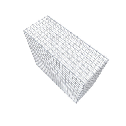 Gabion 100 cm x 90 cm x 40 cm (L x H x D), maskstorlek 5 x 5 cm, spiralring