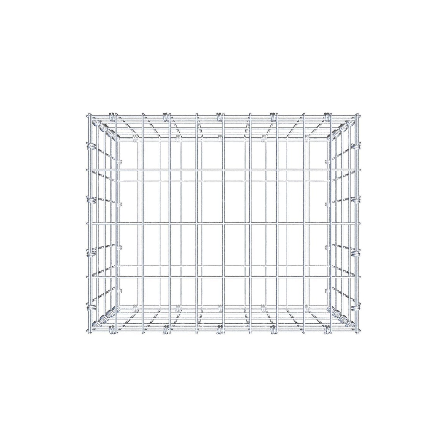 Gabion 50 cm x 40 cm x 40 cm (L x H x D), maskstorlek 5 x 10 cm, spiralring