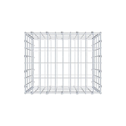 Gabion 50 cm x 40 cm x 40 cm (L x H x D), maskstorlek 5 x 10 cm, spiralring
