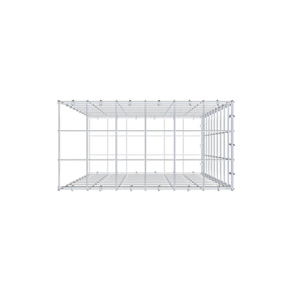 Gavión complementario de tipo 2 100 cm x 60 cm x 30 cm (largo x alto x fondo), malla 10 cm x 10 cm, anillo en C