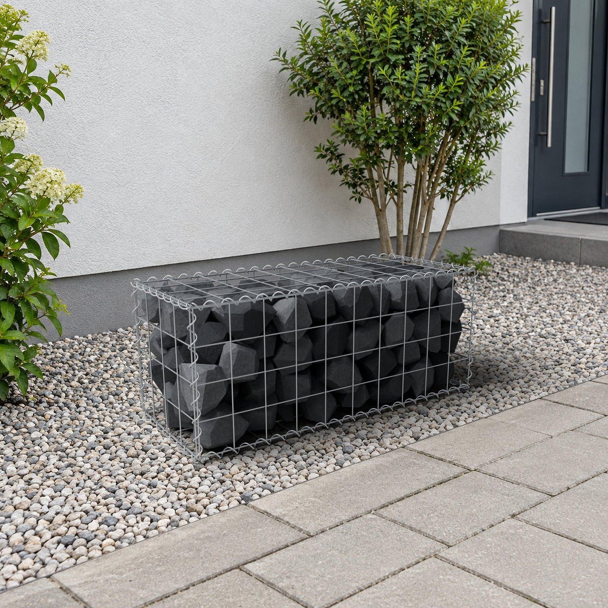 Gabion 100 cm x 40 cm x 40 cm (L x H x D), maskestørrelse 10 cm x 10 cm, spiral