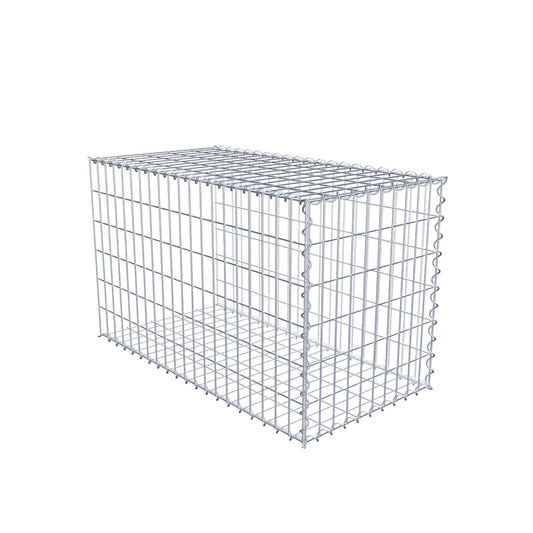 Gabião tipo 2 100 cm x 60 cm x 50 cm (C x A x P), malhagem 5 cm x 10 cm, espiral