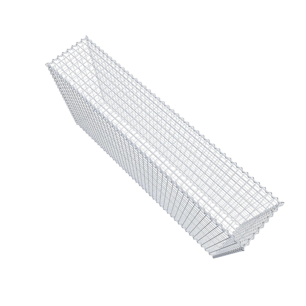 Gavión 200 cm x 100 cm x 40 cm (largo x alto x fondo), malla 5 cm x 5 cm, en espiral