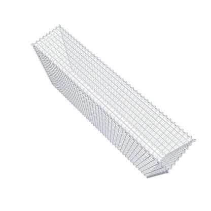 Gavión 200 cm x 100 cm x 40 cm (largo x alto x fondo), malla 5 cm x 5 cm, en espiral