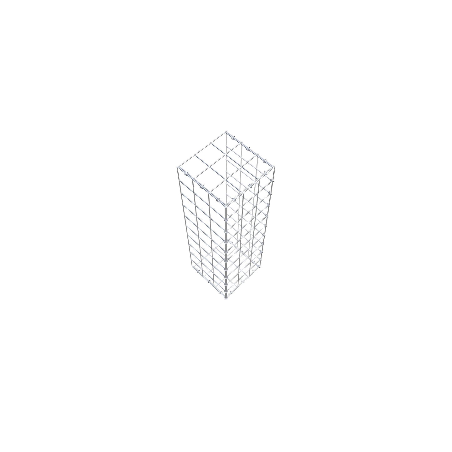 Mounted gabion type 2 100 cm x 30 cm x 30 cm (L x H x D), mesh size 10 cm x 10 cm, C-ring