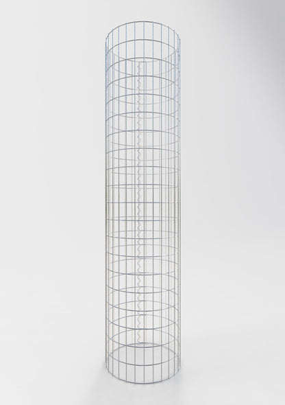 Gabionsøjle ca. 47 cm diameter, 200 cm højde, maskestørrelse 5 cm x 10 cm