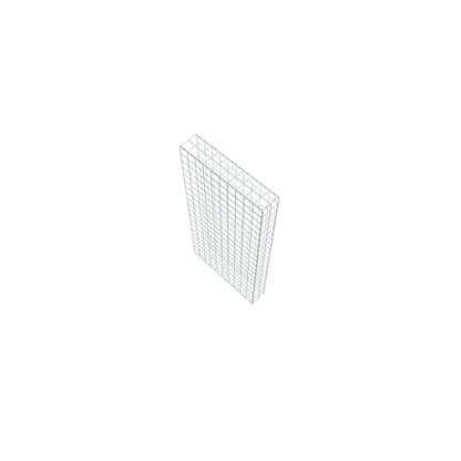 Gavión complementario de tipo 2 200 cm x 100 cm x 20 cm (L x A x P), malla 10 cm x 10 cm, anillo en C