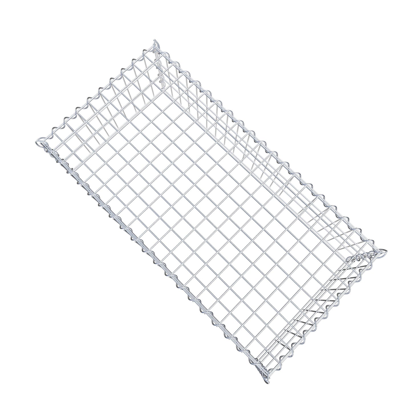 Gabion rapporté type 3 100 cm x 30 cm x 50 cm (L x H x P), mailles 5 cm x 10 cm, spirale