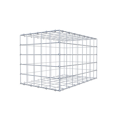 Gabion 80 cm x 50 cm x 50 cm (L x H x P), mailles 10 cm x 10 cm, anneau en C