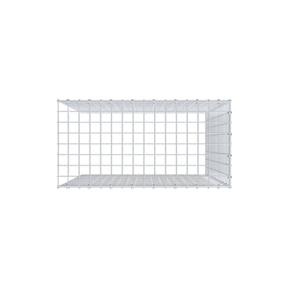 Gavión adicional tipo 4 100 cm x 80 cm x 40 cm (L x A x P), malla 5 cm x 5 cm, anillo en C