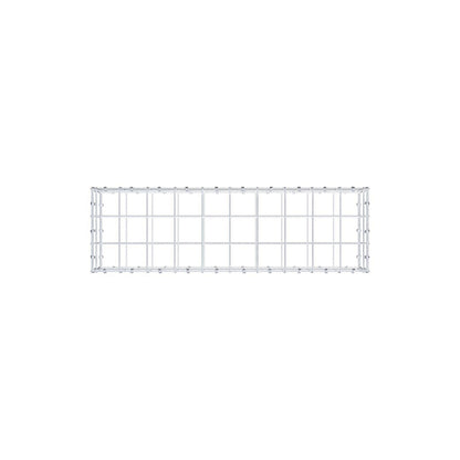 Gabion 100 cm x 20 cm x 30 cm (L x H x D), maskstorlek 10 x 10 cm, spiralring
