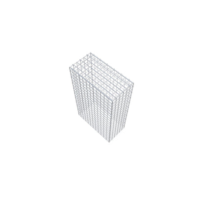 Typ 3 påbyggnadsgabion 100 cm x 60 cm x 30 cm (L x H x D), maskstorlek 5 cm x 5 cm, C-ring