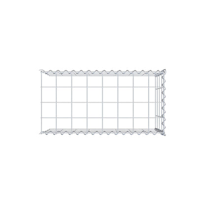 Grown-on gabion type 4 80 cm x 40 cm x 40 cm (L x H x D), mesh size 10 cm x 10 cm, spiral