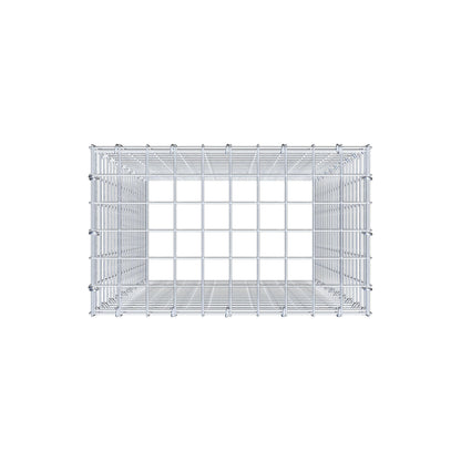 Gabião Tipo 3 100 cm x 50 cm x 30 cm (C x A x P), malhagem 5 cm x 5 cm, anel C