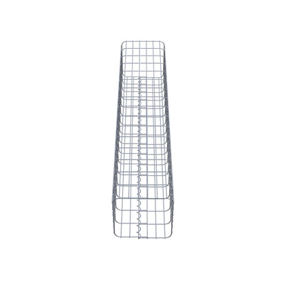 Gabionpelare vinkelrät 32 cm x 32 cm, 160 cm höjd, MW 5 cm x 10 cm
