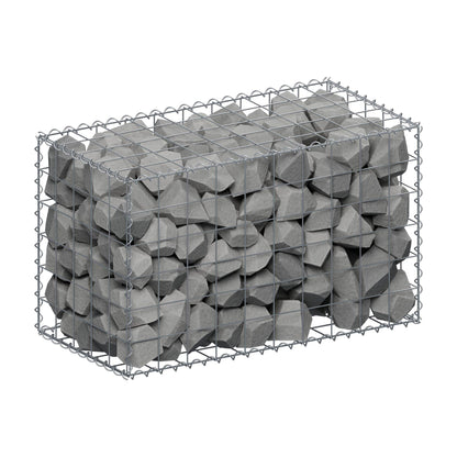 Gabião 100 cm x 60 cm x 50 cm (C x A x P), malhagem 10 cm x 10 cm, espiral
