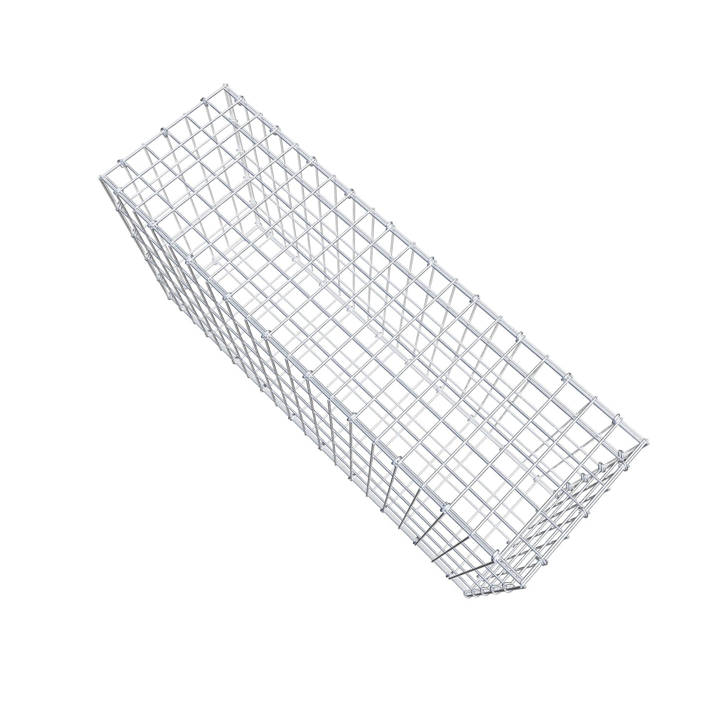 Gabião 100 cm x 50 cm x 30 cm (C x A x P), malhagem 5 cm x 10 cm, anel C