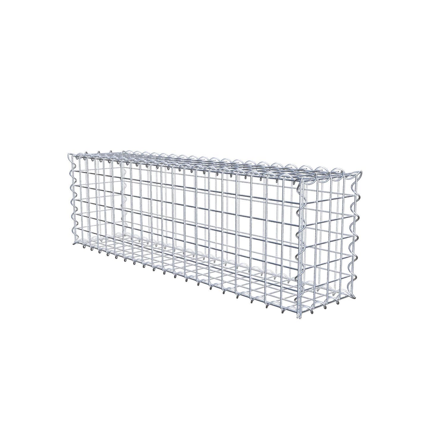 Lot de 2 gabions 100 cm x 30 cm x 20 cm (L x H x P), mailles 5 x 5 cm, spirale