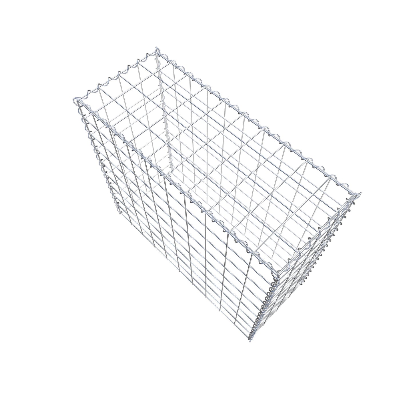 Gabião Tipo 3 100 cm x 90 cm x 40 cm (C x A x P), malhagem 10 cm x 10 cm, espiral