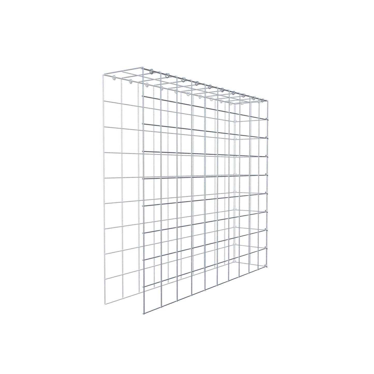 Gabião Tipo 4 100 cm x 90 cm x 20 cm (C x A x P), malhagem 10 cm x 10 cm, anel C