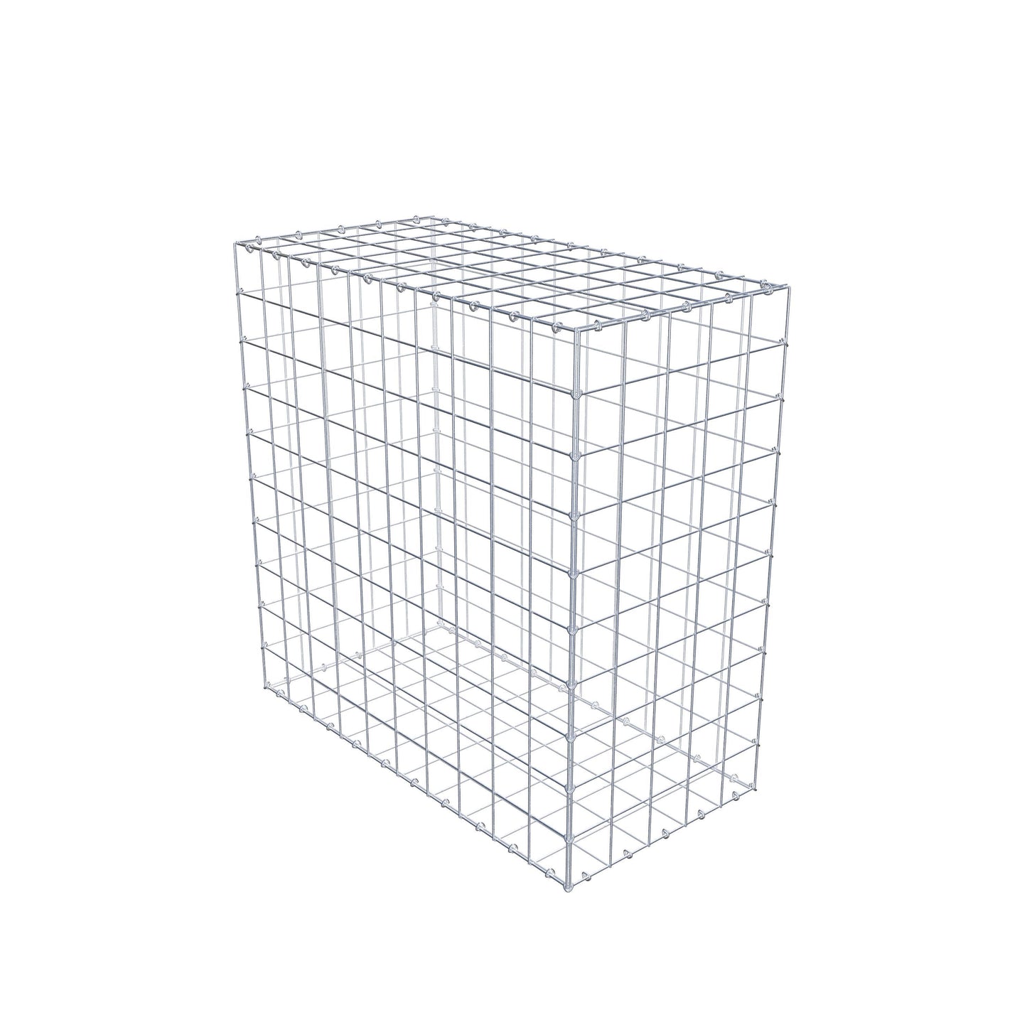 Gabion 100 cm x 100 cm x 50 cm (L x H x D), maskstorlek 10 cm x 10 cm, C-ring