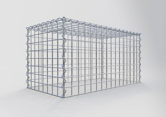 Gabião Tipo 3 80 cm x 40 cm x 40 cm (C x A x P), malhagem 5 cm x 5 cm, espiral
