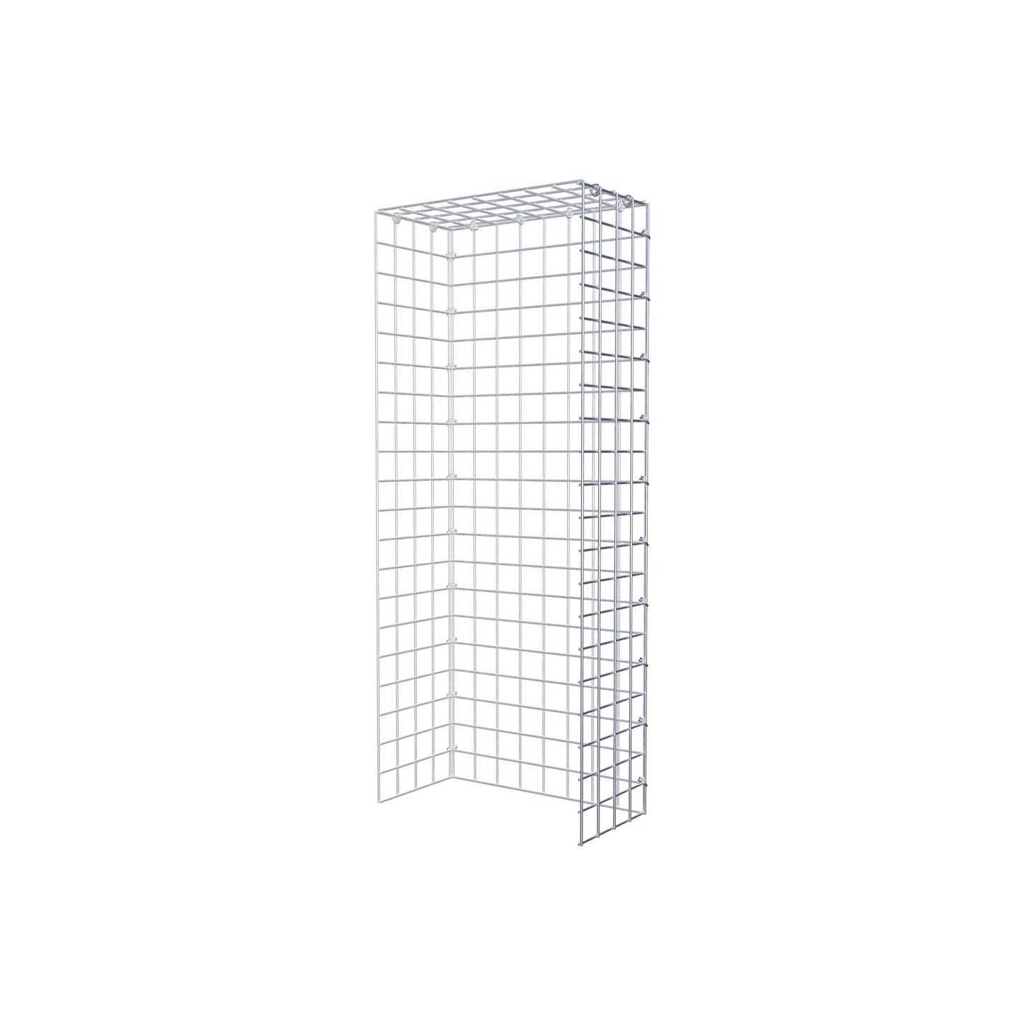Mounted gabion type 4 100 cm x 20 cm x 40 cm (L x H x D), mesh size 5 cm x 5 cm, C-ring
