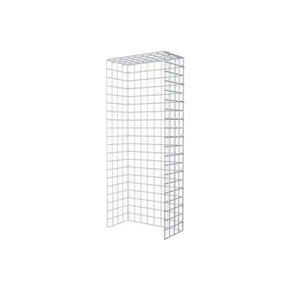 Mounted gabion type 4 100 cm x 20 cm x 40 cm (L x H x D), mesh size 5 cm x 5 cm, C-ring