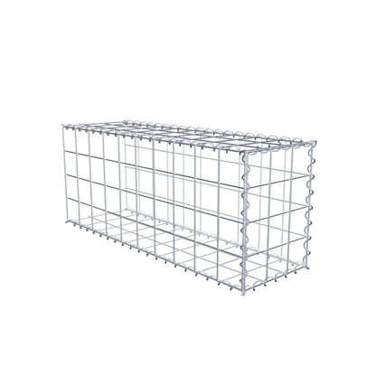 Opvokset gabion type 2 100 cm x 40 cm x 30 cm (L x H x D), maskestørrelse 10 cm x 10 cm, spiral