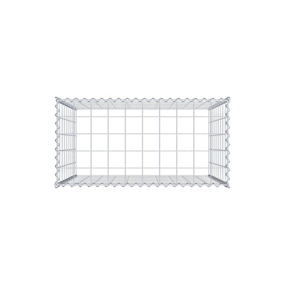 Grown-on gabion type 3 100 cm x 90 cm x 50 cm (L x H x D), mesh size 10 cm x 10 cm, spiral