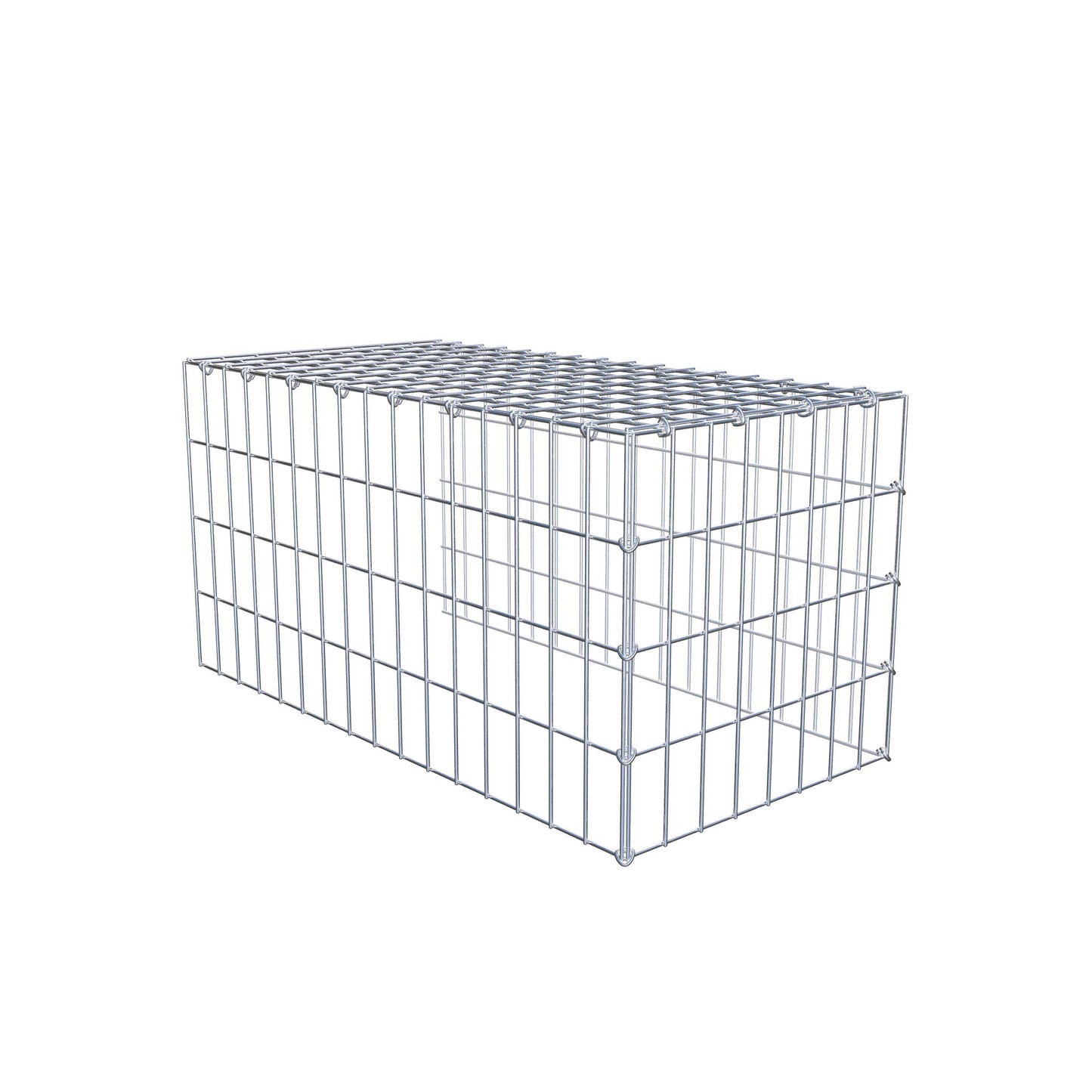 Anbaugabione Typ 4 80 cm x 40 cm x 40 cm (L x H x T), Maschenweite 5 cm x 10 cm, C-Ring