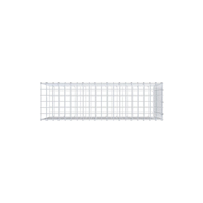 Monteret gabion type 2 100 cm x 50 cm x 30 cm (L x H x D), maskestørrelse 5 cm x 5 cm, C-ring