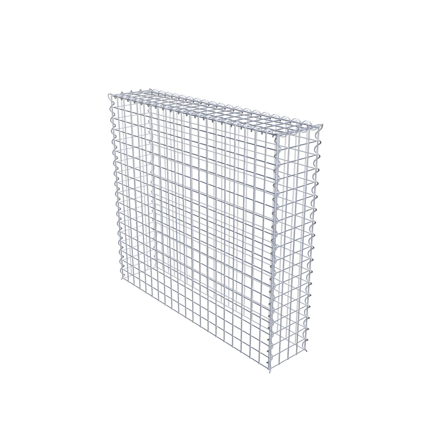 Anbaugabione Typ 3 100 cm x 90 cm x 20 cm (L x H x T), Maschenweite 5 cm x 5 cm, Spirale