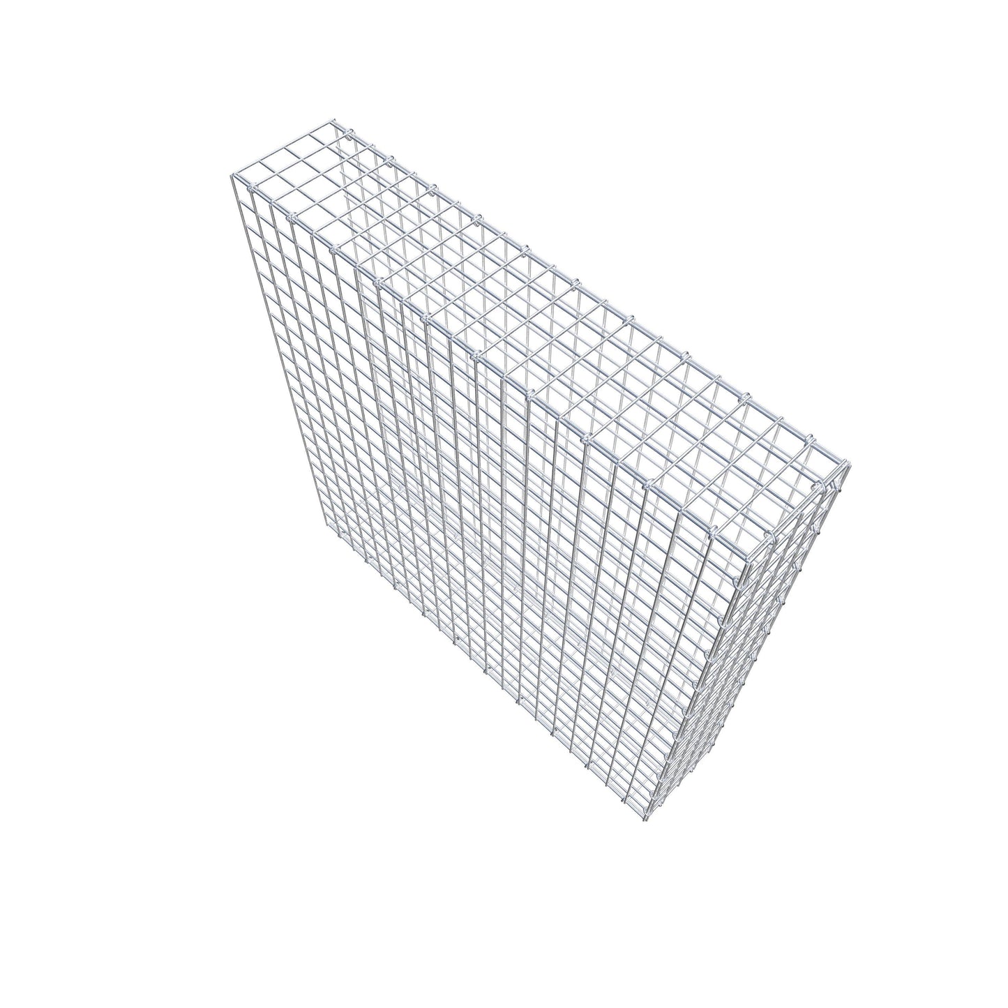 Gavión adicional tipo 2 100 cm x 100 cm x 20 cm (L x A x P), malla 5 cm x 5 cm, anillo en C