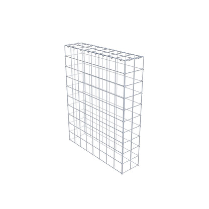 Monteret gabion type 3 100 cm x 80 cm x 20 cm (L x H x D), maskestørrelse 10 cm x 10 cm, C-ring