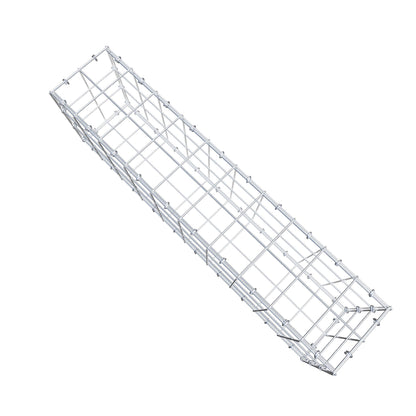 Gabion 100 cm x 30 cm x 20 cm (L x H x D), maskestørrelse 10 cm x 10 cm, C-ring