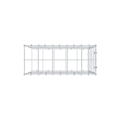 Gavión complementario de tipo 2 50 cm x 40 cm x 20 cm (L x A x P), malla 10 cm x 10 cm, anillo en C