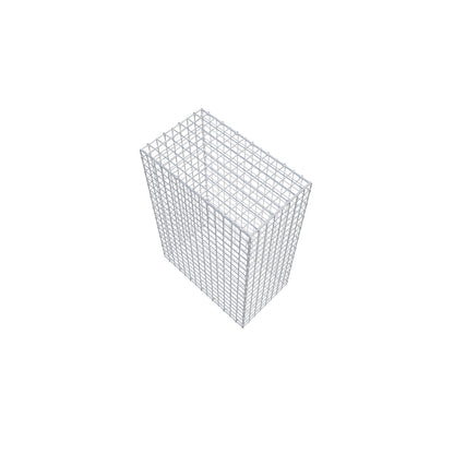 Gavión 100 cm x 70 cm x 40 cm (L x A x P), malla 5 cm x 5 cm, anillo en C