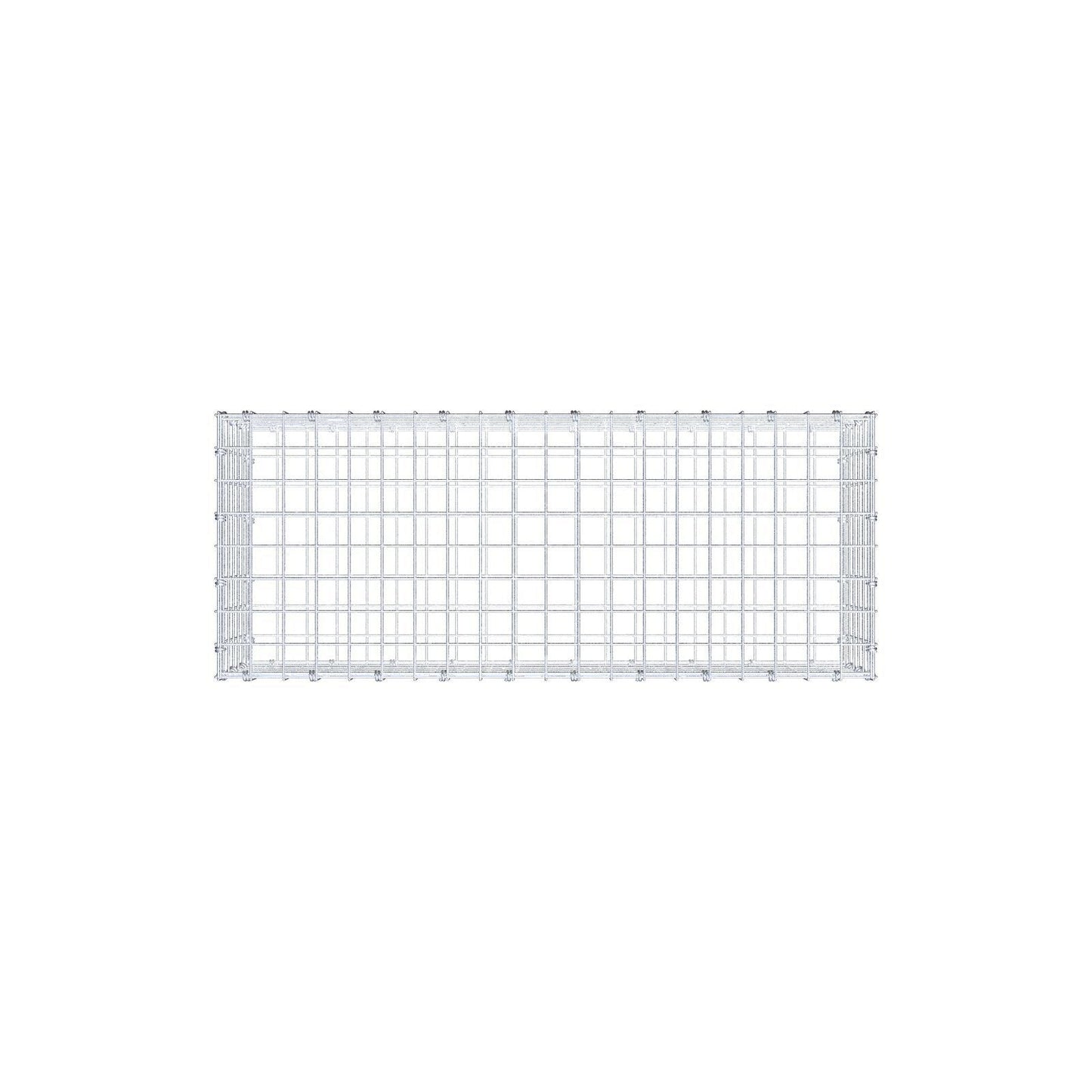 Gabion 100 cm x 30 cm x 40 cm (L x H x D), maskstorlek 5 x 5 cm, spiralring