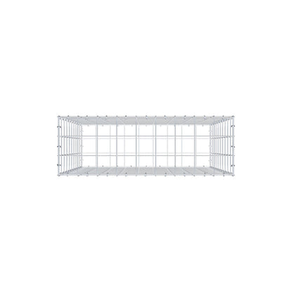Gabione 100 cm x 90 cm x 30 cm (L x H x T), Maschenweite 10 cm x 10 cm, C-Ring
