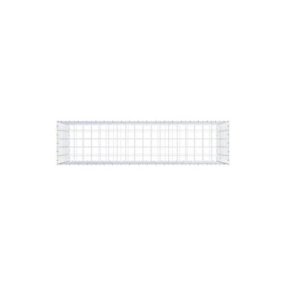 Gabion 200 cm x 100 cm x 50 cm (L x H x D), mesh size 10 x 10 cm, spiral ring