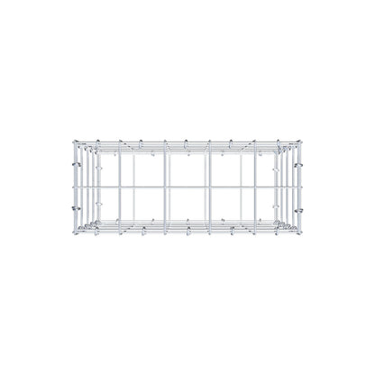 Schanskorf 50 cm x 40 cm x 20 cm (L x H x D), maaswijdte 10 cm x 10 cm, C-ring