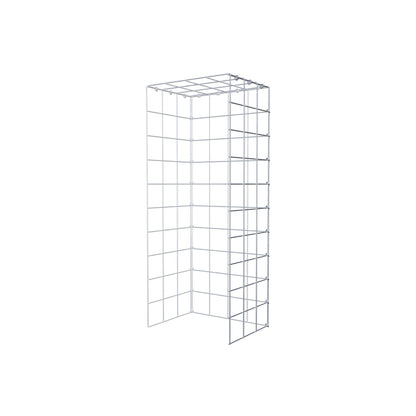 Opzetpaal type 4 100 cm x 30 cm x 40 cm (L x H x D), maaswijdte 10 cm x 10 cm, C-ring